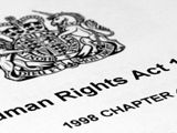 Close up picture of the Human Rights Act 1998